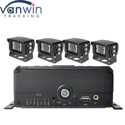 In-vehicle 4CH AHD 1080P mobiel bewakingssysteem met HDD-opslag en HD-monitoringdisplay