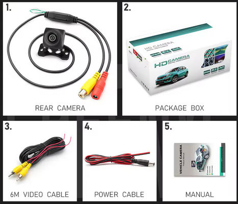 1080P AHD 170° Auto Achteruitkijkcamera Voertuig Reverse Zwarte visogen Lens Waterdicht Nachtzicht Universele