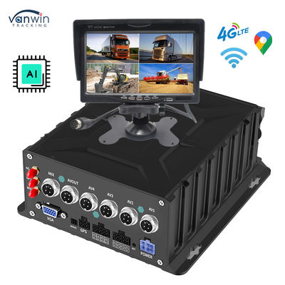 4CH 1080P AI mobiel DVR-systeem met GPS-tracker en achterste camera