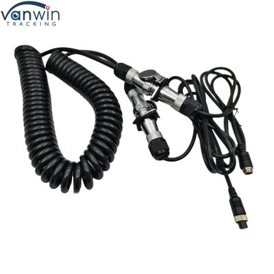 4Pin waterdicht aanhangwagenkabel 12V elektronische draadcamera voor dubbele vrachtwagen bus tractor achteruitkijkcamera's