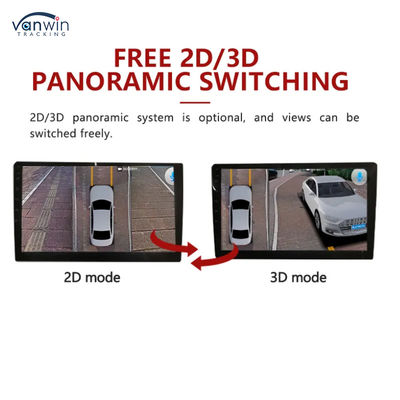 3D HD 1080P 360 Auto Parkeercamera Vrachtwagen Achteruitrijwaarschuwing Camera Auto 360-graden Camera Vogelperspectief Beveiligingssysteem