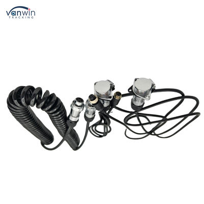 4 Pin Vrouwelijke aan te sluiten Custom Spring Draad waterdicht aanhangwagen kabel camera voor Truck Vorklift