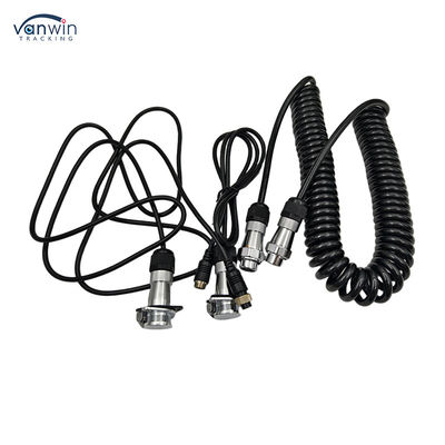 4 Pin Vrouwelijke aan te sluiten Custom Spring Draad waterdicht aanhangwagen kabel camera voor Truck Vorklift