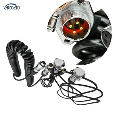 4 Pin Vrouwelijke aan te sluiten Custom Spring Draad waterdicht aanhangwagen kabel camera voor Truck Vorklift