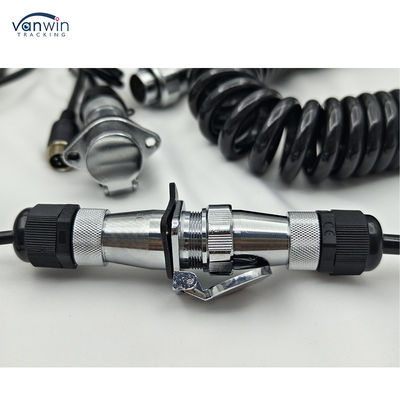 4 Pin Vrouwelijke aan te sluiten Custom Spring Draad waterdicht aanhangwagen kabel camera voor Truck Vorklift