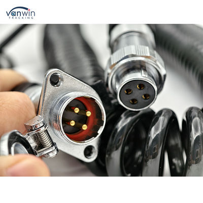 4 Pin Vrouwelijke aan te sluiten Custom Spring Draad waterdicht aanhangwagen kabel camera voor Truck Vorklift