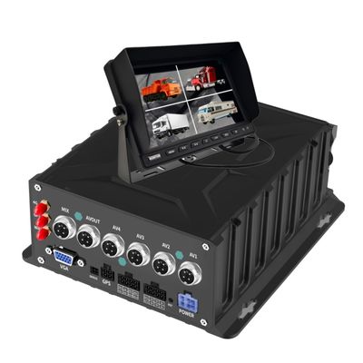 Veelzijdige 4 kanaal mobiele DVR met ADAS BSD DMS functie Advanced Driver Assistance Systems