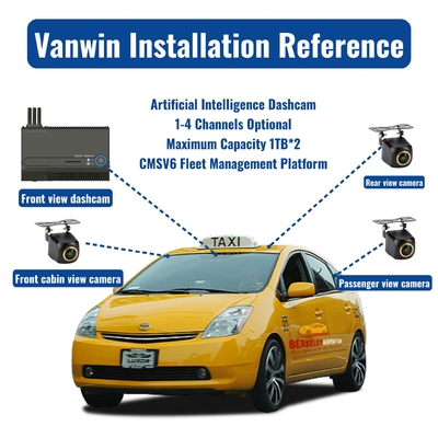 Intelligente Dash Cam Recorder met GPS-tracking Mobile DVR FHD 3G Wifi CMSV6 Taxi Car Camera Black Box Recording voor vlootbeheer