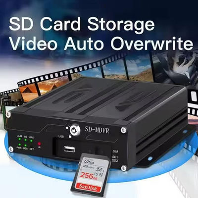1080P 4-kanaals mobiele DVR met 4G SIM WiFi GPS video voertuig vrachtwagen CCTV camerasysteem DVR