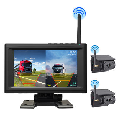 7-inch waterdicht scherm 1/2/4CH draadloos automatisch opladen bewakingscamera systeem