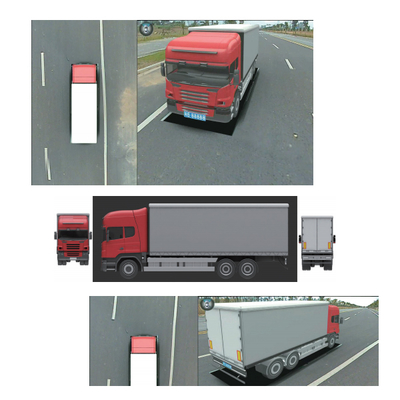 Echte HD 3D Auto 360 Surround Bird View Avm System 4x180 Grade Camera's