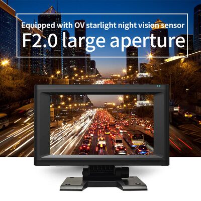 AI MDVR 7 inch touchscreen videorecorder met vierkanaals panoramabewakings- en blindspot detectie systeem