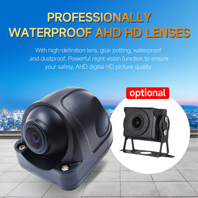 AI MDVR Surround View-systeem met vier Fisheye-camera's Nachtzicht en High Frame Rate Recording voor zware voertuigen