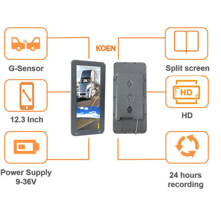 Professionele eerste-generatie Smart HD Car Rearview Mirror met nachtzicht Waterdicht Split Screen Functie