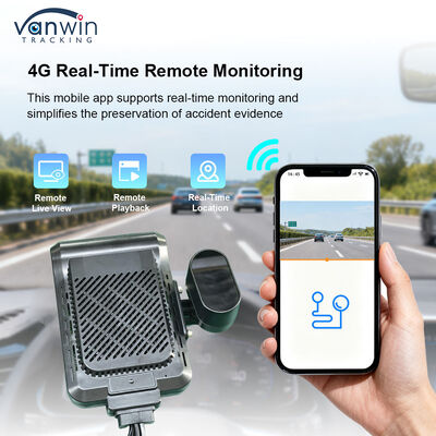 Dash Cam Recorder met ingebouwde AI-algoritme voor detectie van bestuurdergedrag en 4G-module die wereldwijde frequentiebanden ondersteunt