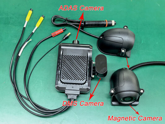 24V 4CH AI Dash Cam Kit Voertuigbeveiligingscamera DVR met DMS ADAS BSD zijcamera voor vrachtwagen / bus