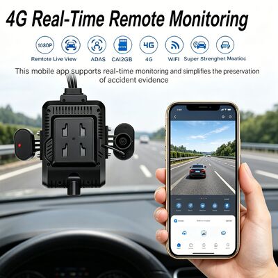 24V 4CH AI Dash Cam Kit Voertuigbeveiligingscamera DVR met DMS ADAS BSD zijcamera voor vrachtwagen / bus