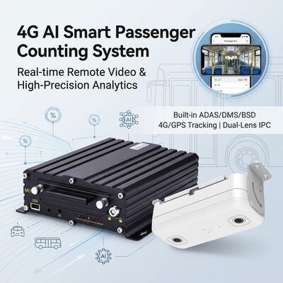 4G WIFI Bus-mensentelsysteem 98% nauwkeurigheid MDVR