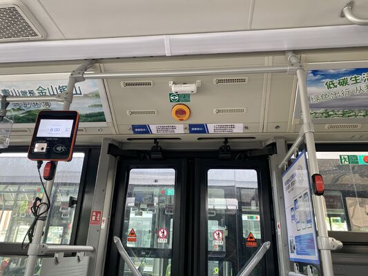 Publieke busmensen teller ON/OFF Busstroomstatistiek systeem