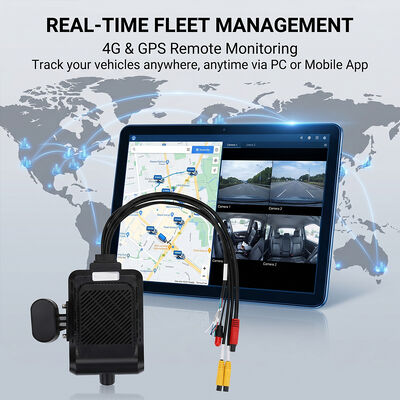 4G Dashcam-systeem voor bedrijfsvoertuigen - GPS-WiFi-tracker tegen diefstal met I/O RS232-ondersteuning van randapparatuur