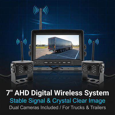 Digitaal draadloos back-upcamerasysteem 9" touchscreen monitor nul vertraging extra lange afstandssignaalkit voor reis trailer camper