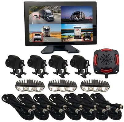 4CH AI BSD Vorklift Safety Monitoring System 1080P Camera/display en LED Alarm Light/geschikt voor zware machines