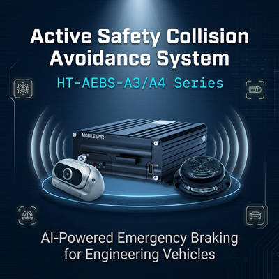 4G Mobile DVR Kit met AI Monitoring en Active Braking AEBS-systeem voor vrachtwagens