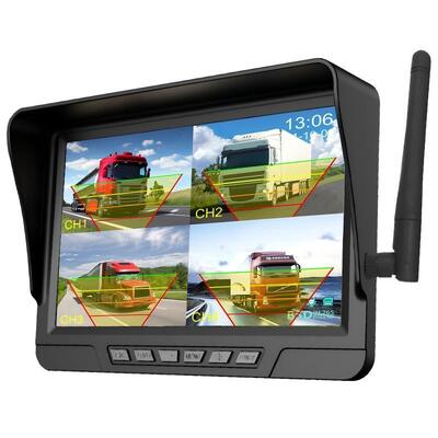 Draadloze 2-kanaals Plug-and-Play Tractor Camera Kit – 7" IP68 Monitor met Nachtzicht BSD en Vibratiebestendig Ontwerp