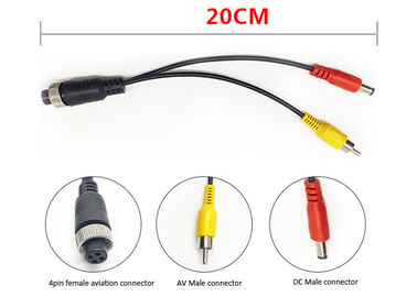 4 Audiodvr Kabel 23cm van Pin Aviation Connector Cable BNC RCA Lengte