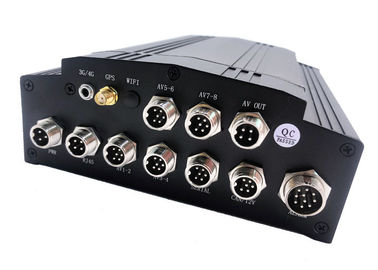 RJ45 4G mobiele DVR analoge camera's 4 kanaal 2,5" SATA digitale videorecorder