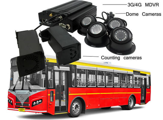 720P 4 Binoculaire Camera's VPC Mobiele DVR van kabeltelevisie voor 23 Passagiersbus