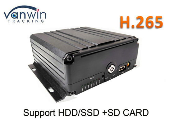 Volledige HD Rs232 12 Volt 4 het Registreertoestel van Dvr van de Kanaal14w H265 Auto