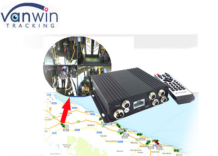 AHD 1080P 4G GPS SD Bus voertuig reizen data recorder Met Wifi brandstofniveau monitoring Mensen tellen systeem