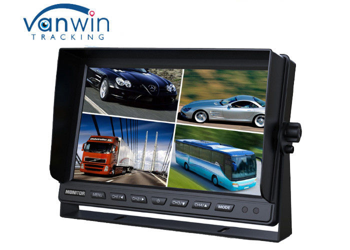 24V Van TFT LCD-kleurmonitor voor auto 10,1 inch lcd-monitor met 4-kanaals video-invoer