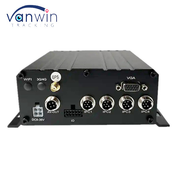 4CH MNVR met HDD SSD Ondersteuning 4G GPS WiFi voor Truck Bus Remote Vehicle Network Monitoring