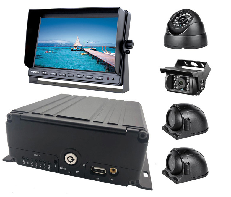 Mobiele DVR-systeem 4 kanaal 1080P H.265 HDD AHD Voertuig Auto DVR Video Recorder voor voor Truck Bus Camper Van