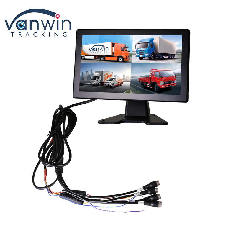 4G auto gemonteerde SD-kaart opnemen All-in-One machine met 4-kanaal monitoring en GPS positionering