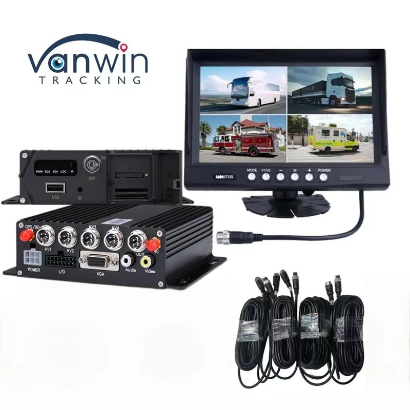Smart 4CH/8CH H.265 SD 1080P mobiele DVR voor video zoeken en temperatuurbereik -20C tot 70C