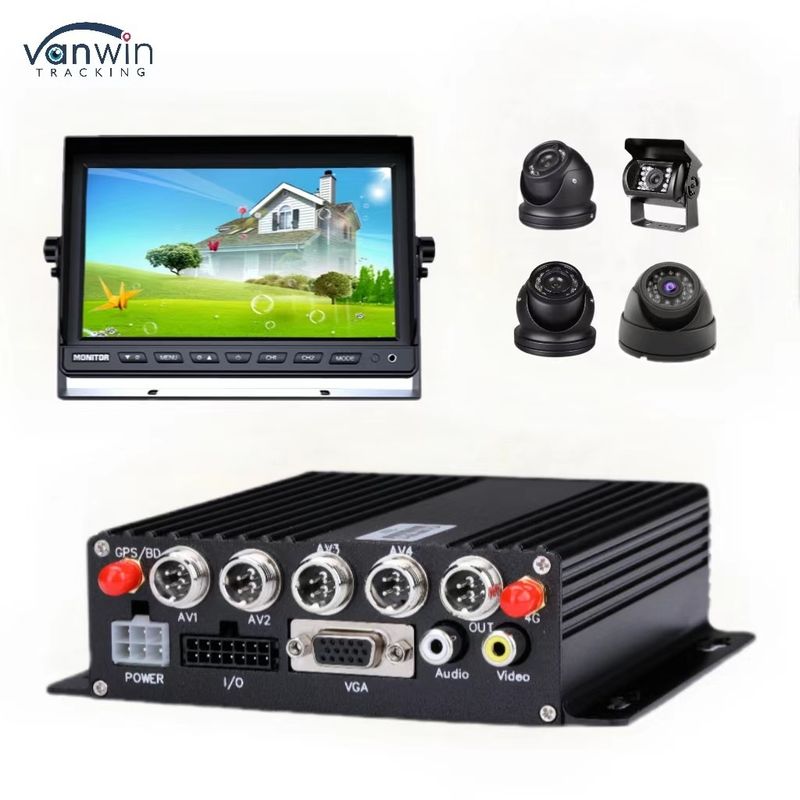 DC 12V 36V H.265 4CH HD 1080P Car Mobile DVR Dash Cam Recorder met draadloze overdracht