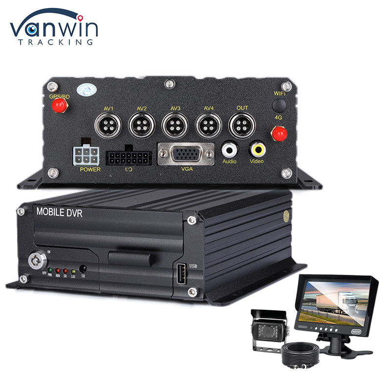 Voertuig 1080P H.265 4CH SD Car Mobile DVR Dash Cam Recorder