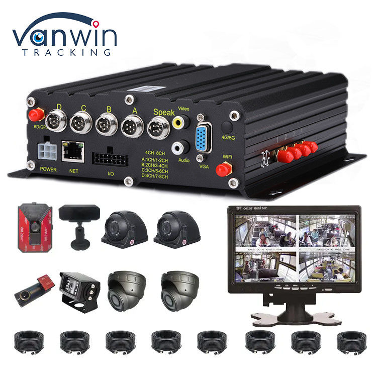 AI 4CH Auto Recorder Met GPS DVR 1080p Mobiele DVR Auto DVR Video Recorder
