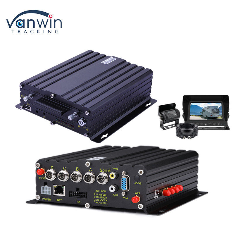 H.265 4CH HD Vehicle Mobile DVR 1080P AI Car Recorder met alarminput Pulssnelheidsinput