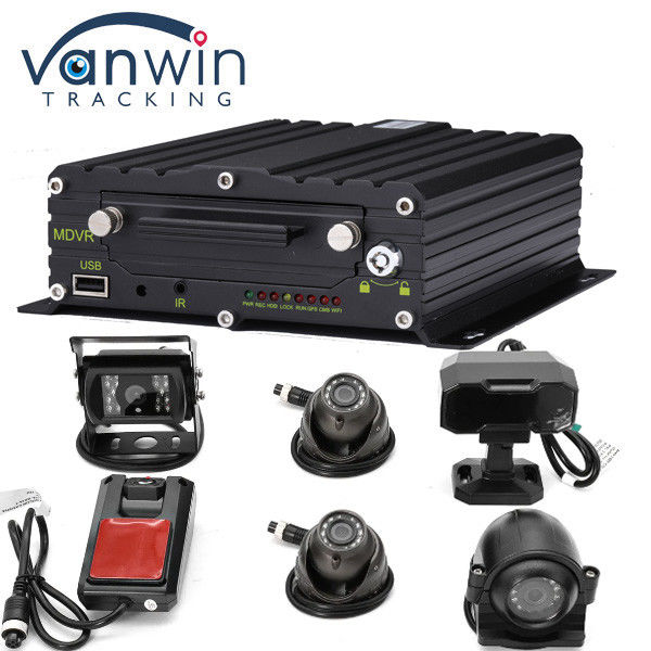 8-kanaal Full HD 1080P AI MDVR-systeem ADAS DMS met 8 AHD-camera's voor bussen / vrachtwagens