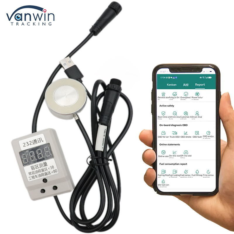 Truckbrandstofmonitor Global Positioning System Tracker Brandstoftankniveausensor Brandstofniveautemperatuursensor