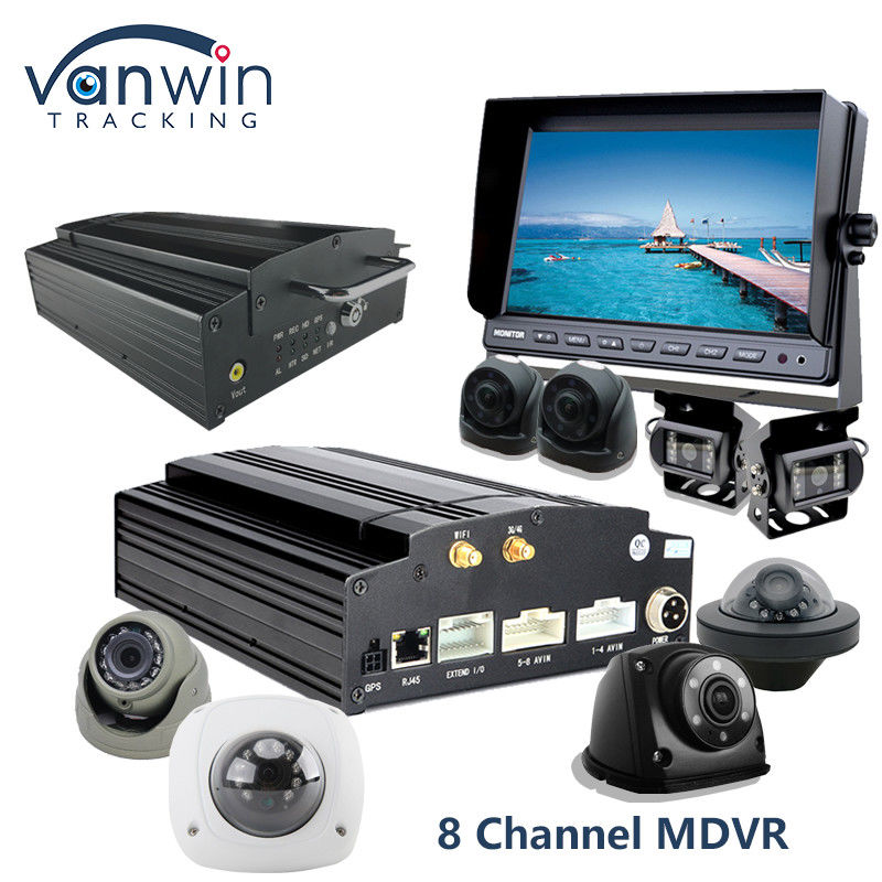 4G Wifi GPS MDVR Camera System 8CH Mobiele digitale videorecorder voor bus-truckvoertuig
