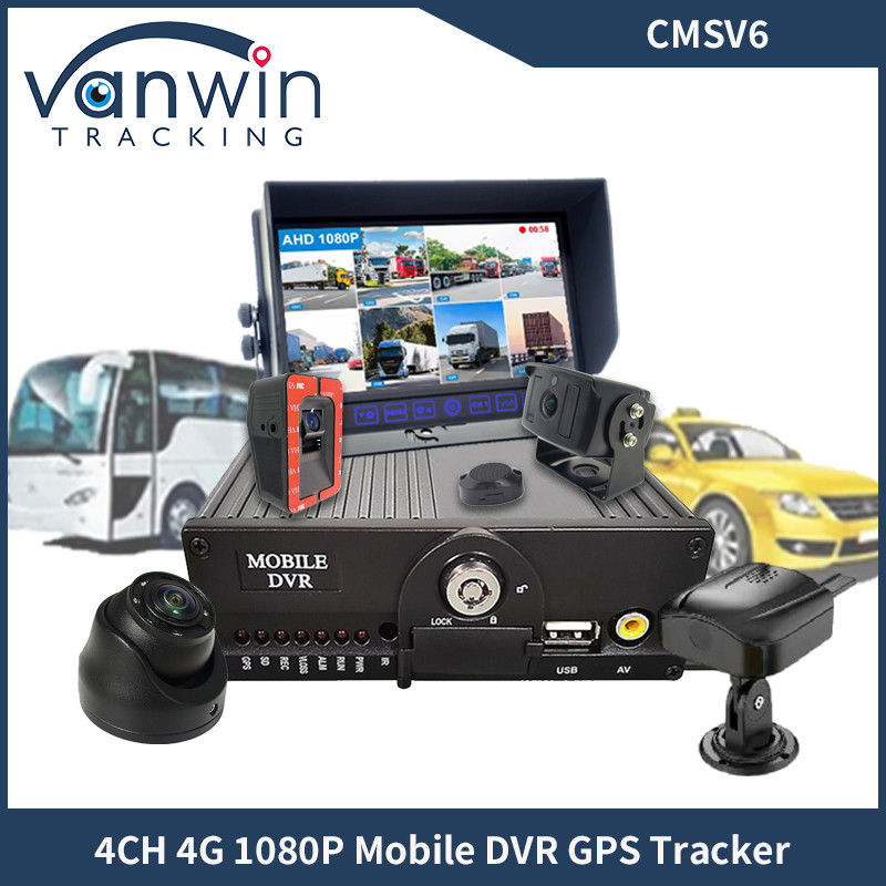 4CH Dual SD Card GPS MDVR Camera Met 4G WiFi Mobile DVR School Bus Security System