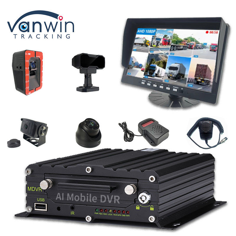 ADAS DMS BSD AI Vehicle Fleet Cam Car Met 8CH WiFi GPS 4G Live View Mobiele DVR Voor Auto