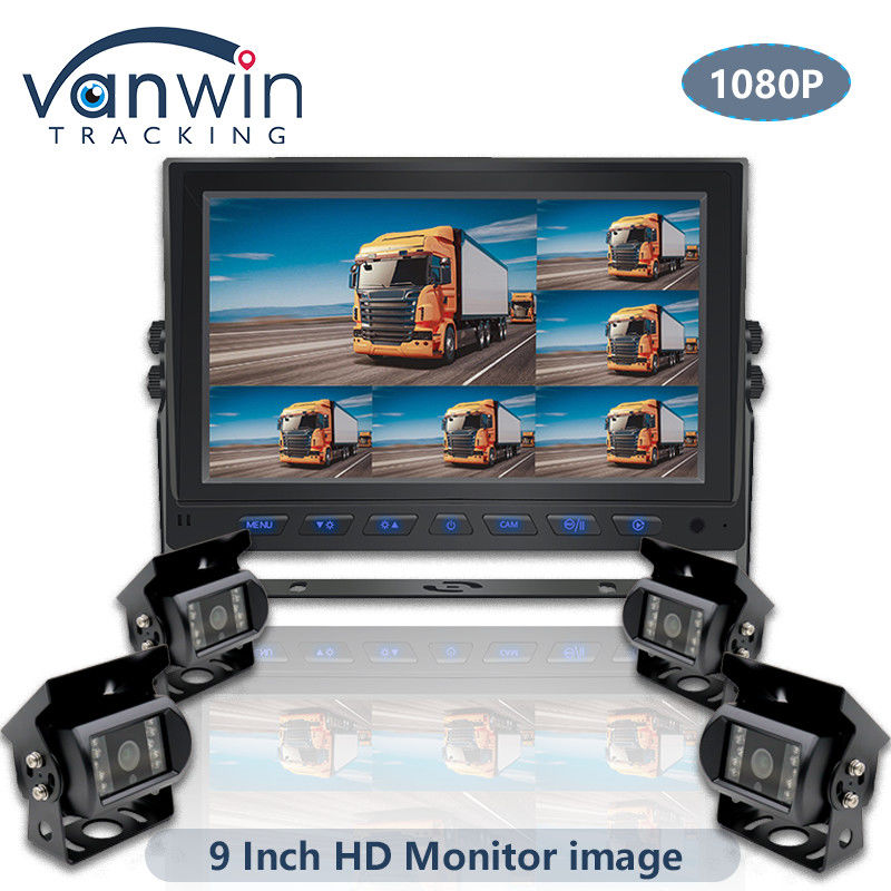 9 inch AHD 1080P MDVR Monitor 8 Channel Full HD Split Display Monitor Voor voertuig