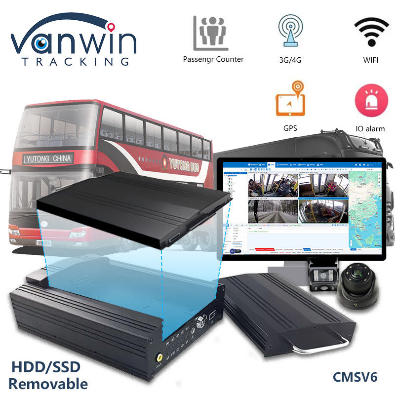 OEM 8CH HD 1080P HDD Mobile DVR met 4G GPS WIFI MDVR voor Fleet Management System