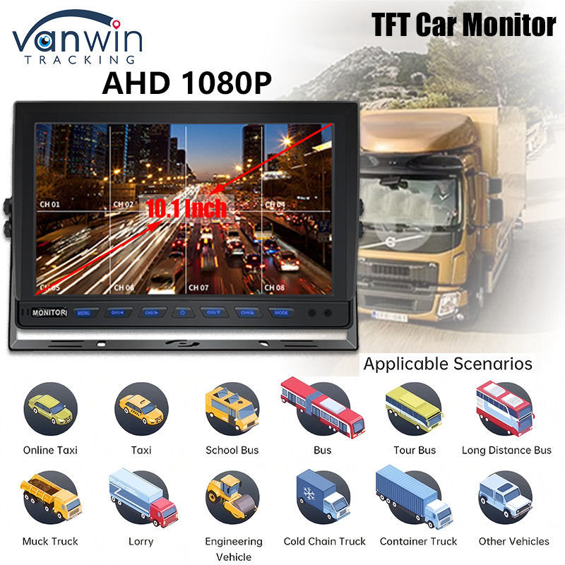 10.1 inch TFT Car HD Monitor Display Screen TFT LCD Color HD Screen Voor vrachtwagen
